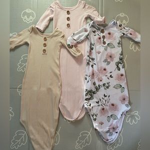 CADEN LANE GOWNS (excellent used condition) floral , pink , and tan